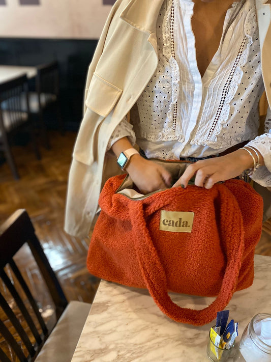 Bolso Corderito Naranja