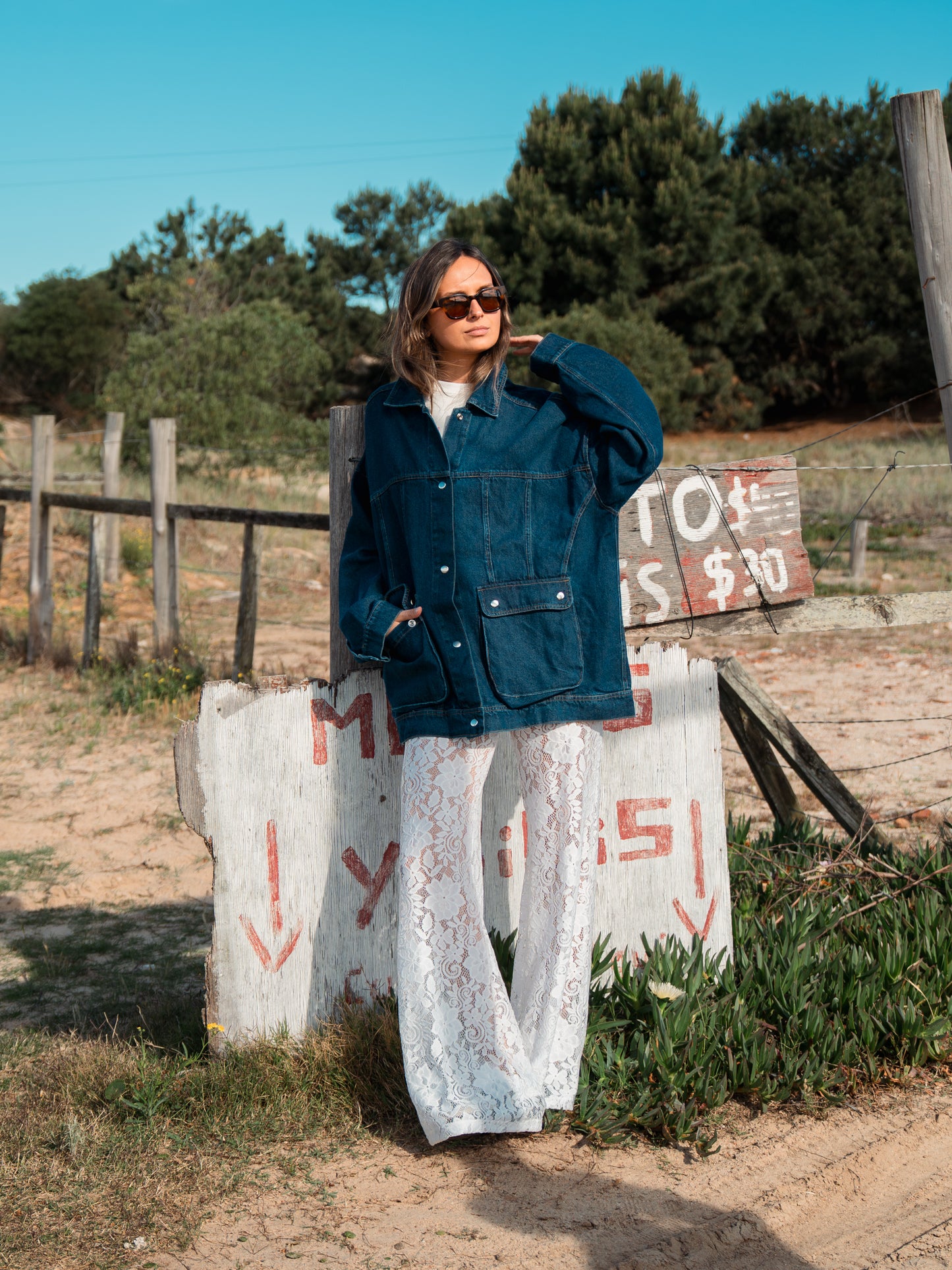 Campera Jean Estampada