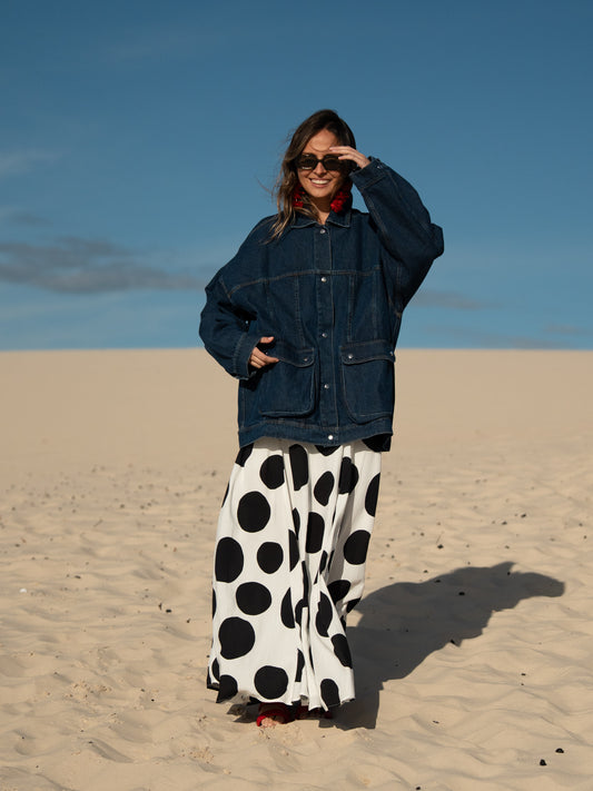 Campera Jean Estampada