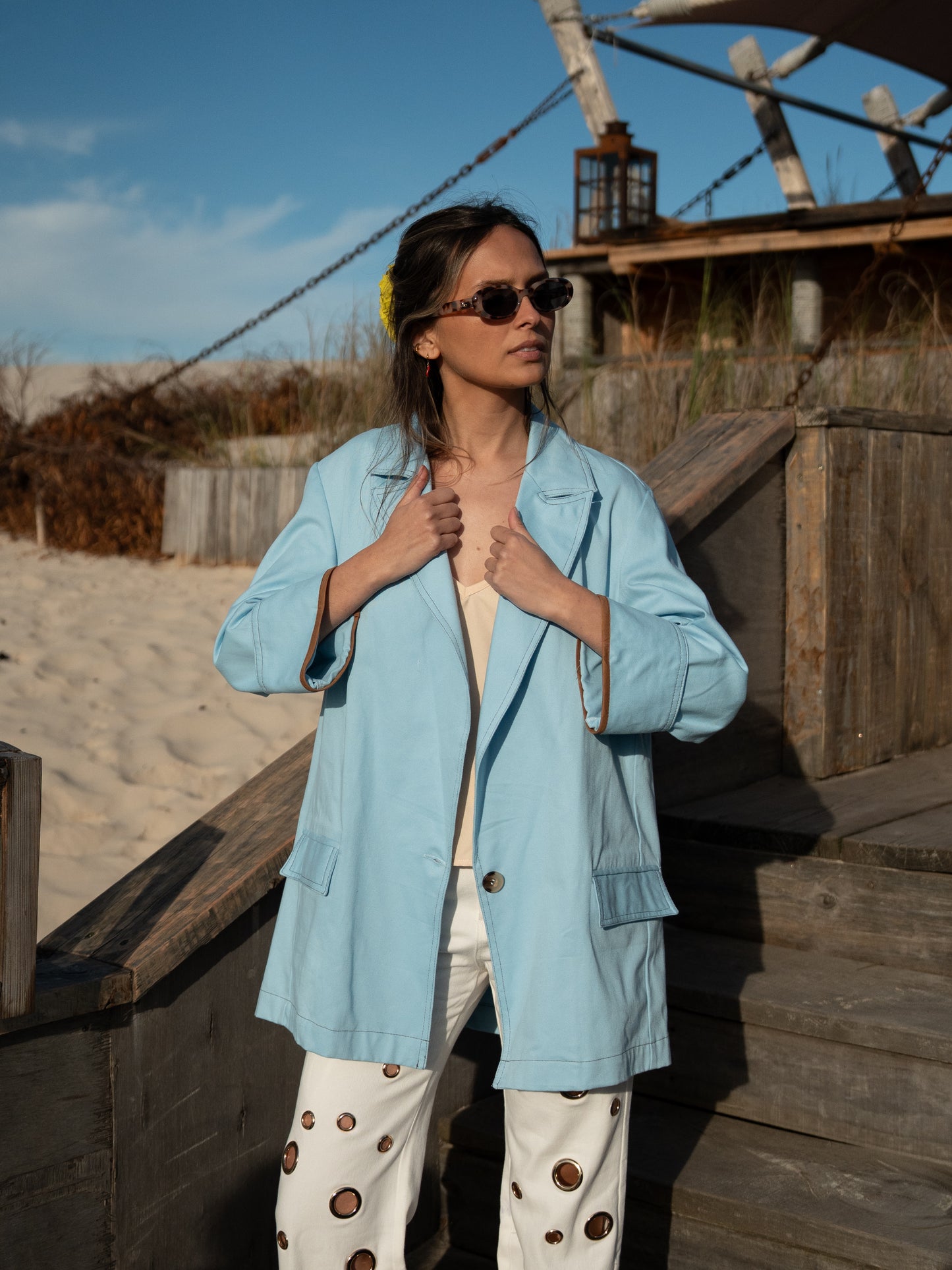 Blazer Celeste