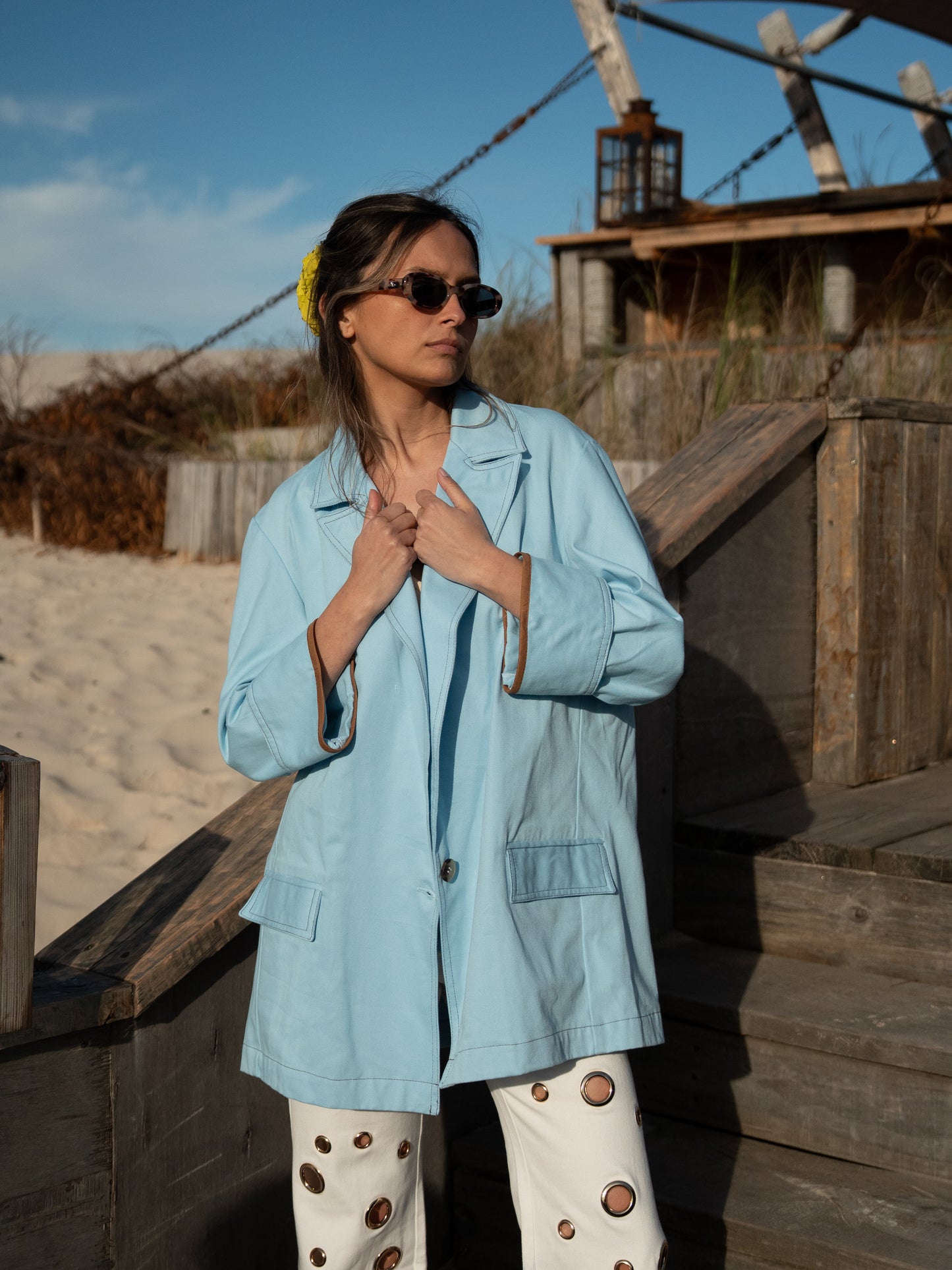 Blazer Celeste