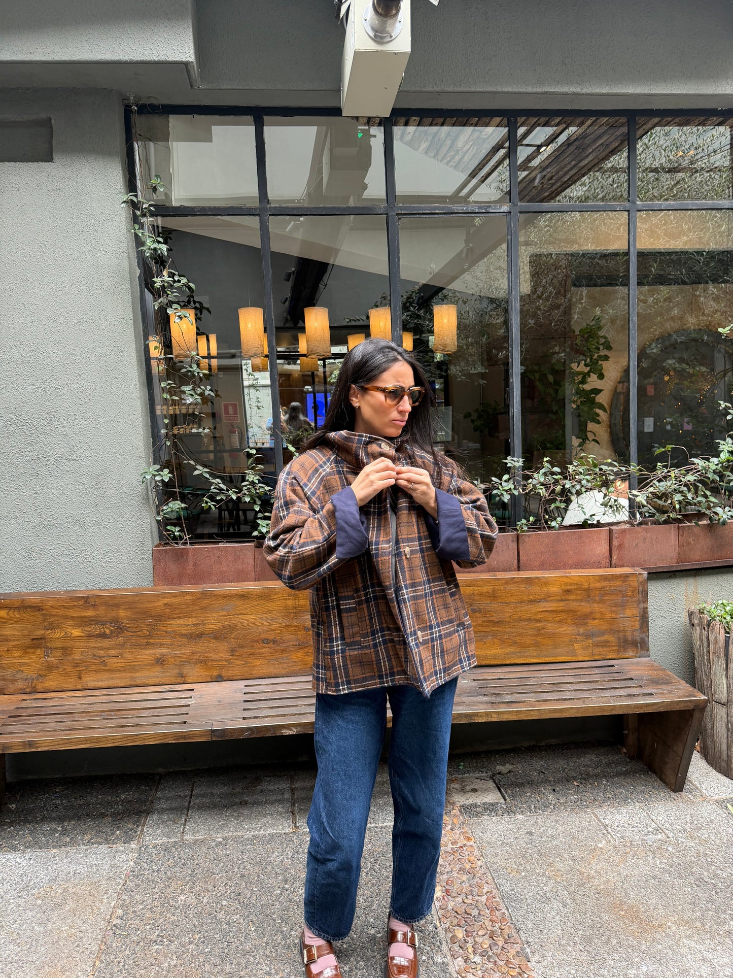 Campera Escocés Azul